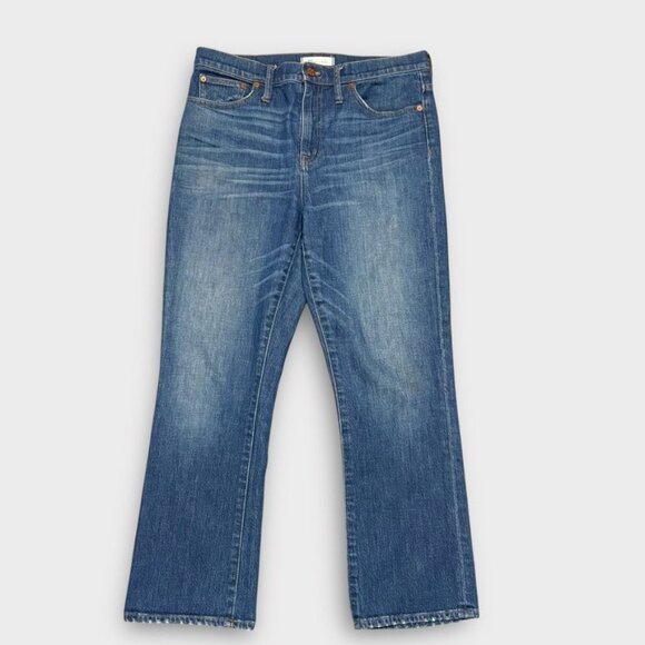 Madewell 10" High Riser Demi Boot‎ Denim Jeans 31 Indigo Classic Bootcut - Picture 4 of 7